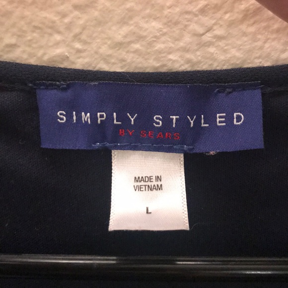 Chiffon Open Shoulder Blouse - Picture 2 of 2